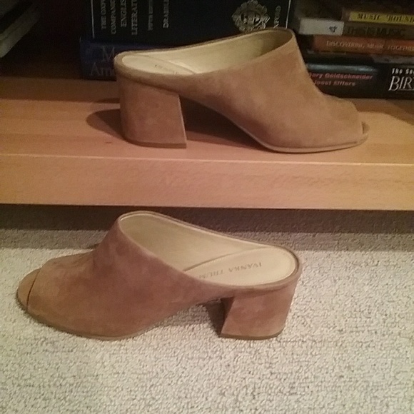 Ivanka Trump Shoes - Ivanka Trump (Evia) suede mules (NWOT)